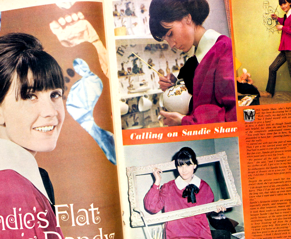 MARIANNE FAITHFULL 1966 Sandie Shaw ERIC BURDON ALLAN CLARKE Trend magazine