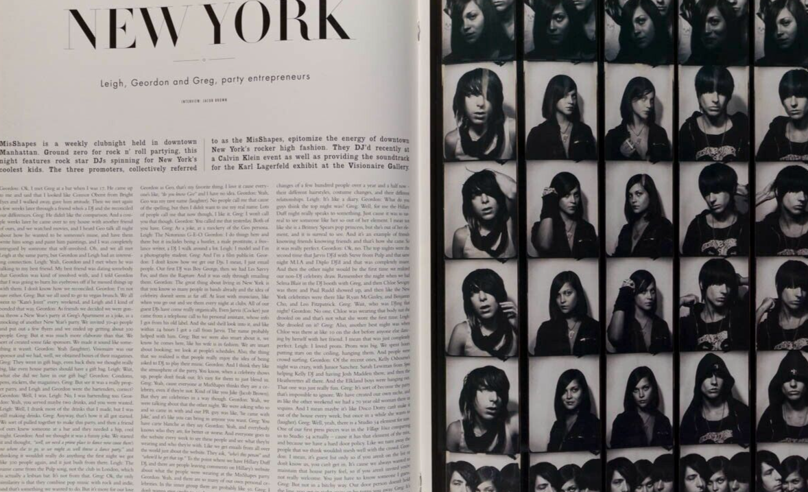 NINA PERSSON Thomas Persson MARIE CHAIX Georg Oddner ACNE PAPER magazine 1 2005