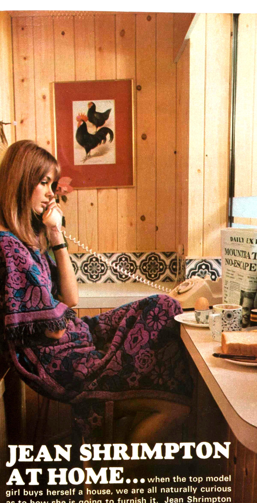 JEAN SHRIMPTON AT Living with Books IDEAL HOME magazine March 1967 Exhibition UK
