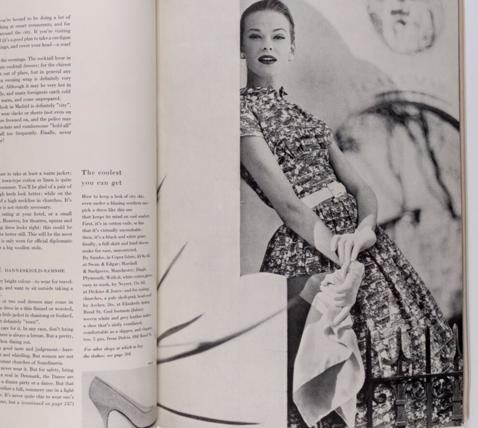 NORMAN PARKINSON Wenda CARL ERICKSON Vogue May 1957 Colette RENE GRUAU Stemp VTG