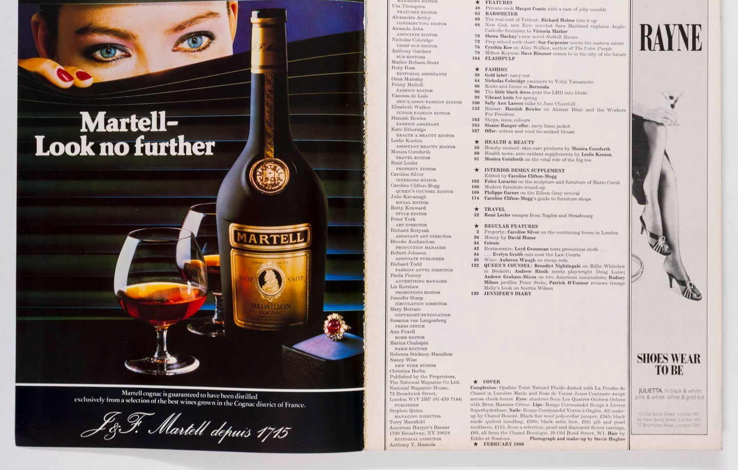 YOHJI YAMAMOTO Workers For Freedom BILLIE WHITELAW Harpers & Queen 1986 February