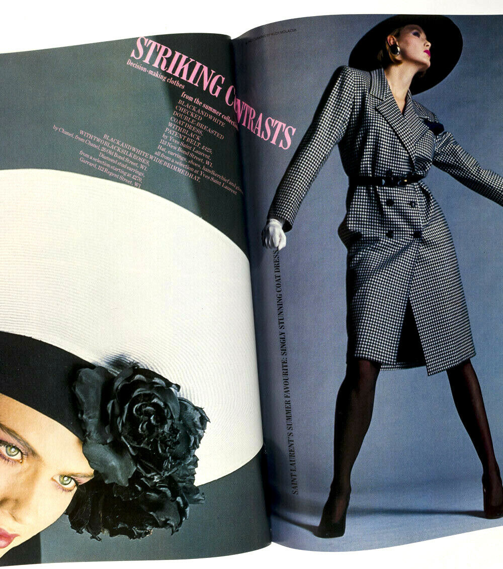 YASMIN LE BON Gloria Steinem TERENCE STAMP Marcel Marien CDG Harpers magazine UK