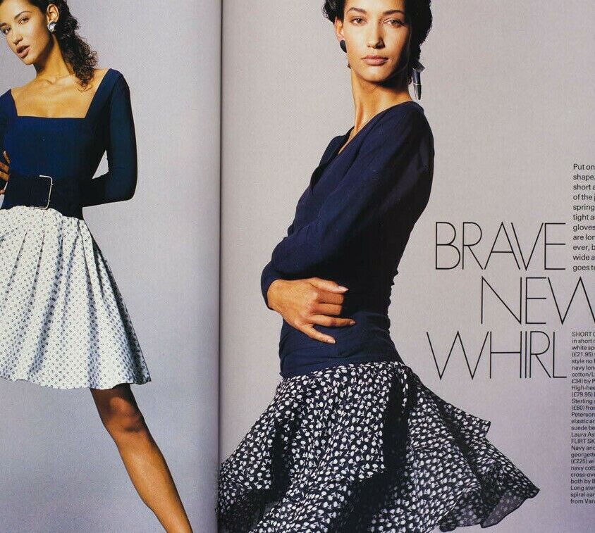 John Galliano MORRISSEY Veronica Webb NAOMI CAMPBELL Ann Duong ELLE magazine VTG