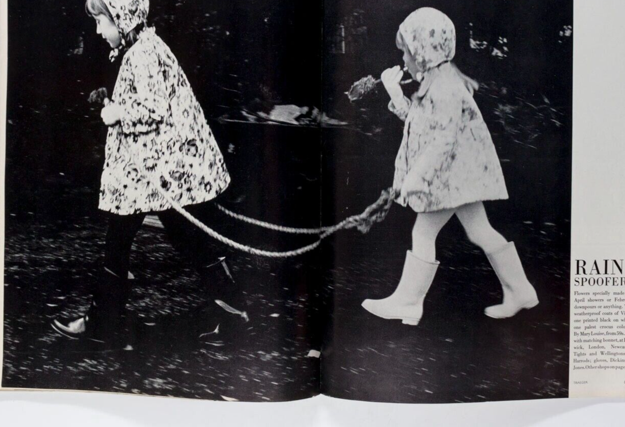 Veruschka JEAN SHRIMPTON Sonia Delaunay VOGUE February 1966 DUFFY Guy Bourdin UK