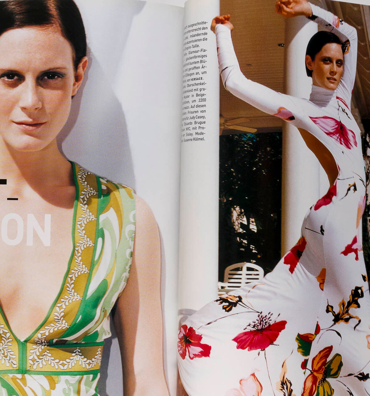 NAOMI CAMPBELL STORY interview MARIA GRAZIA CUCINOTTA vtg VOGUE GERMAN 2001 June