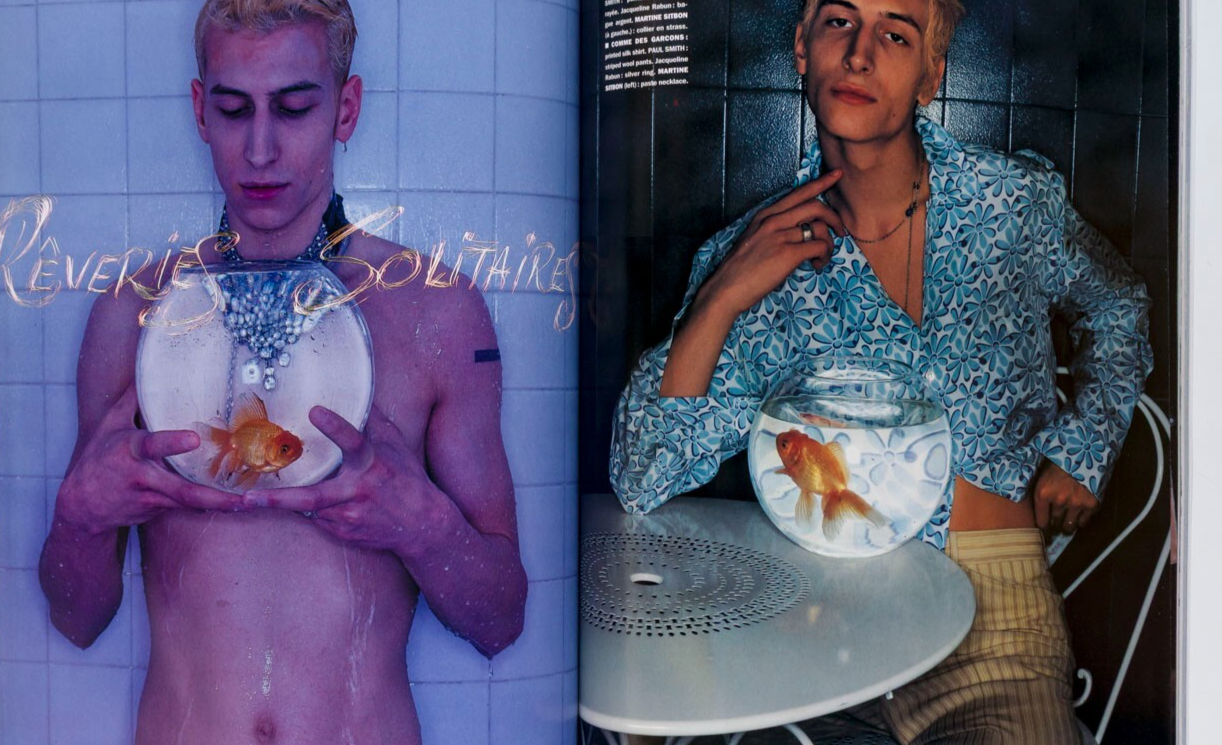 ATESH Tatjana Patitiz MARCUS SCHENKENBERG Vogue Hommes International 1994 Weber
