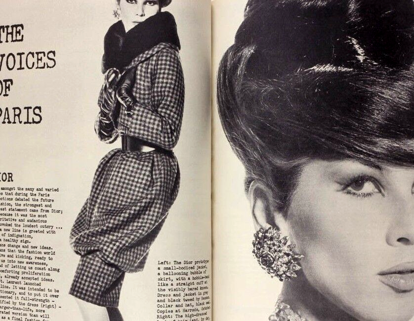 Nena von Schlebrugge TANIA MALLET Norman Parkinson VOGUE September 1959 vtg DIOR