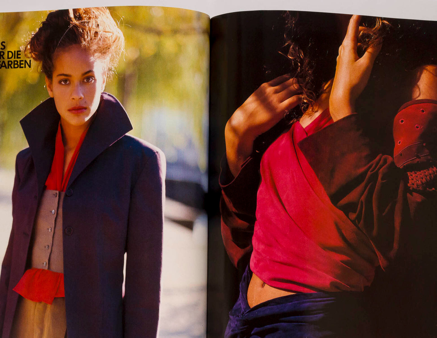 Therese Bachy HANS FEURER Karen Alexander HARPER'S BAZAAR GERMANY February 1989