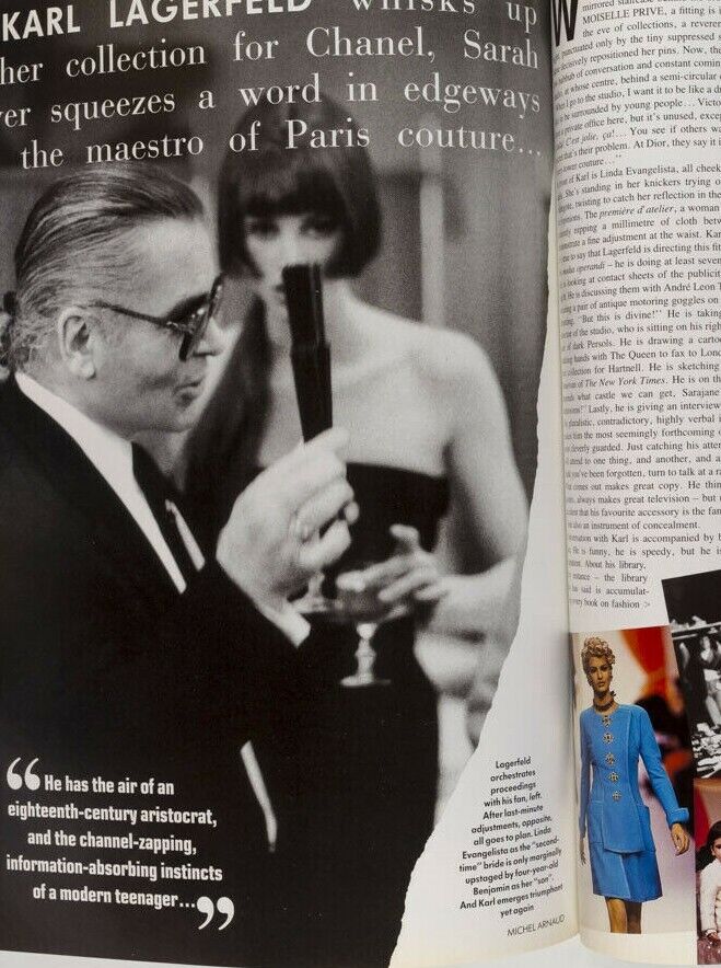 Karen Mulder SHANA ZADRICK Christy Turlington ELAINE IRWIN Galliano CdG Vogue UK