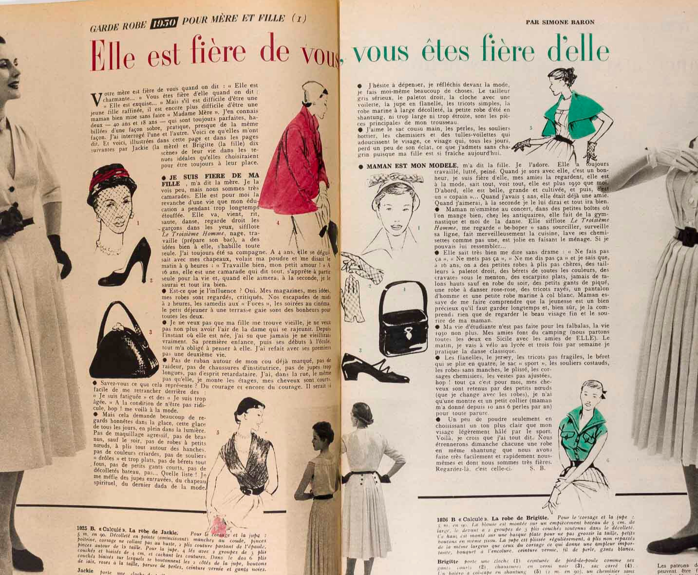 Brigitte Bardot cover & inside Jean Jacquelin FRENCH ELLE MAGAZINE May 1950 232