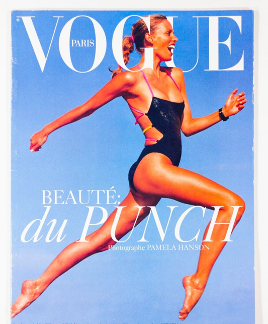 Swimwear PAMELA HANSON Paris Vogue Beauty magazine BEAUTE DU PUNCH Maillots VTG
