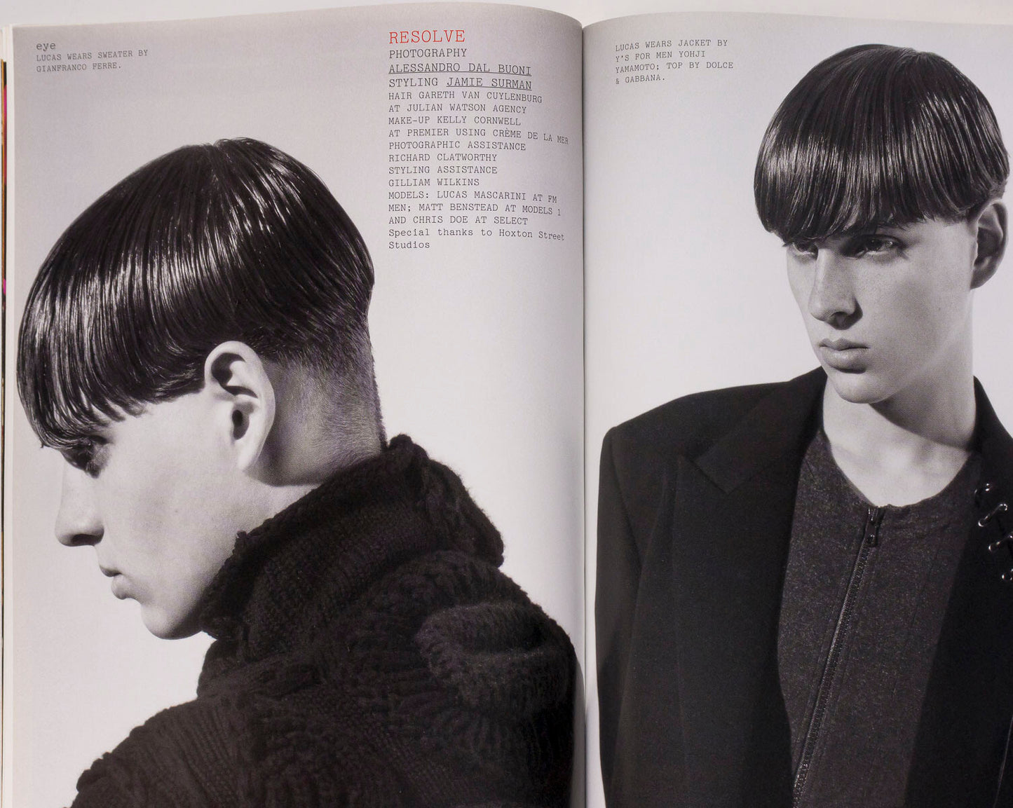 Daria Werbowy STELLA TENNANT Caroline Trentini i-D magazine September 2005 Sioux