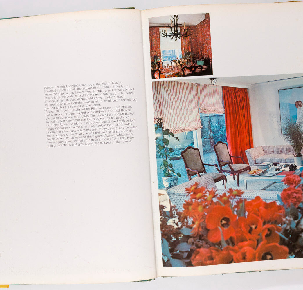David Hicks ON LIVING WITH TASTE 1st edition HB Interior Design VTG Reference US