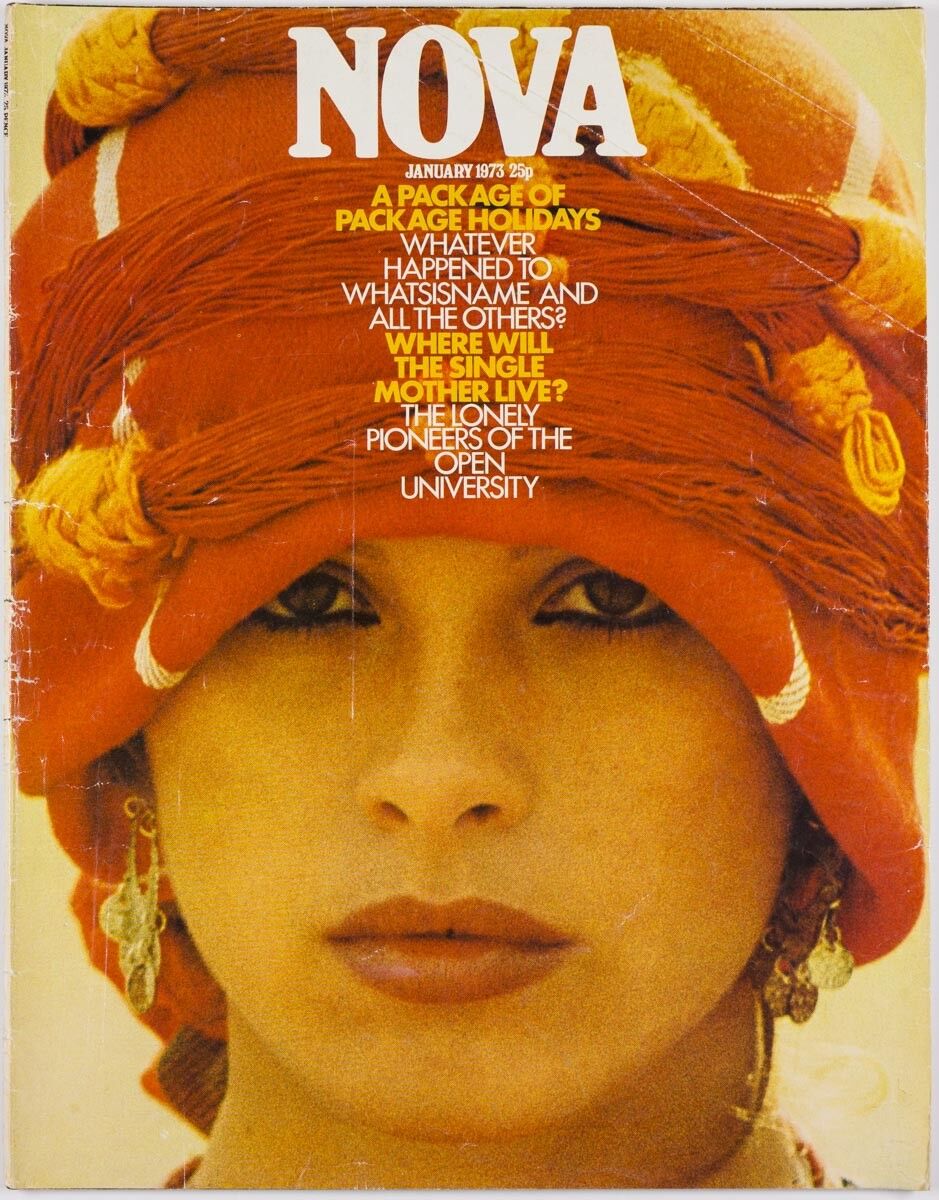 HARRI PECCINOTTI Caroline Baker FASHION Barbara Goalen NOVA magazine UK Jan 1973
