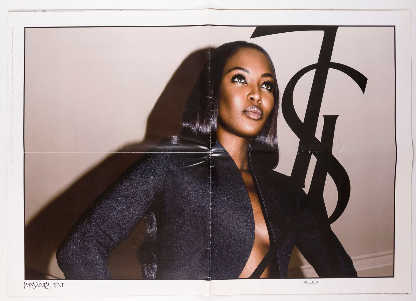 Naomi Campbell YSL Manifesto 2008 Inez & Vinoodh AUTUMN WINTER catalog LOOKBOOK