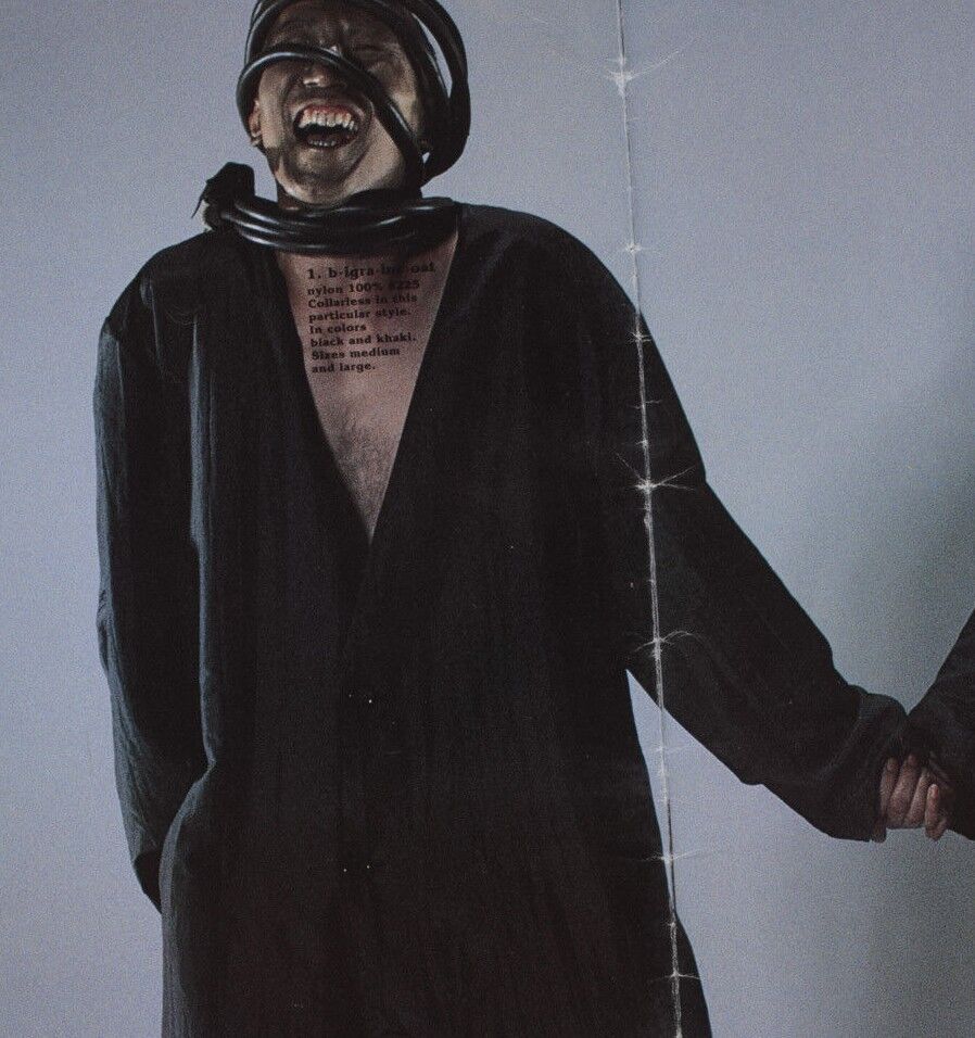 Comme Des Garcons LOOKBOOK 1st mens collection CATALOG Jean Michel Basquiat coat