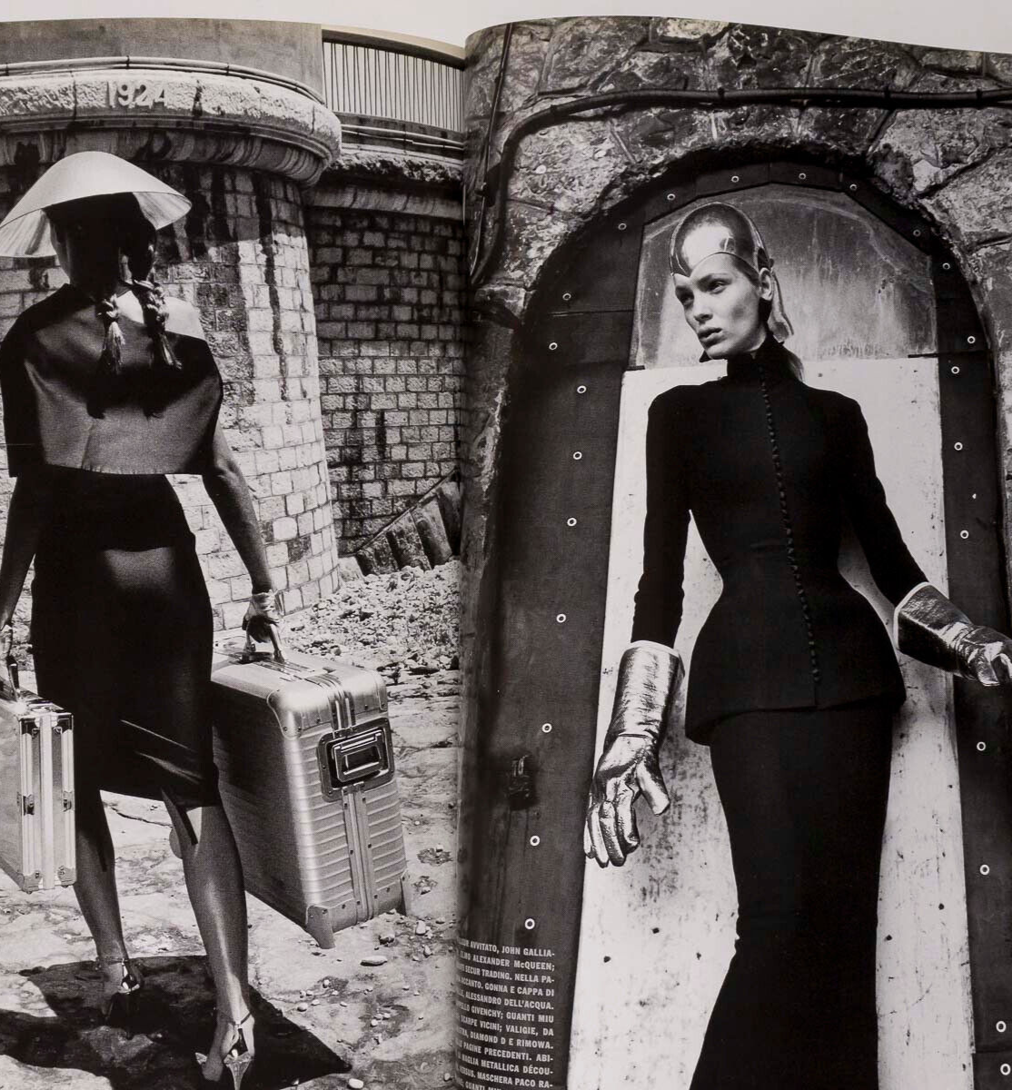 Maggie Rizer CHRISTINA RICCI Gisele VOGUE ITALY 1998 Angela Lindvall BRIGET HALL