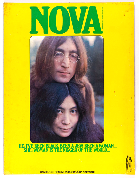 Yoko Ono JOHN LENNON Jeanloup Sieff NOVA music fashion magazine CAROLINE BAKER