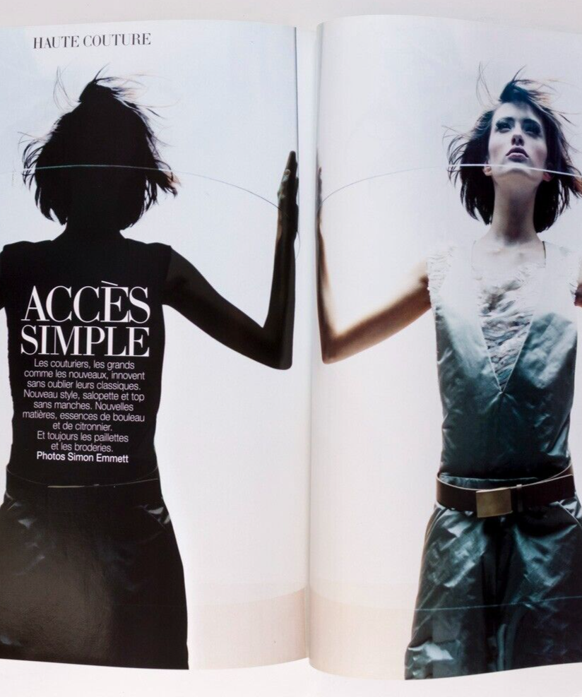 Kate Moss HAUTE COUTURE Malgosia Bela PARIS VOGUE March 1999 Natalia Semanova