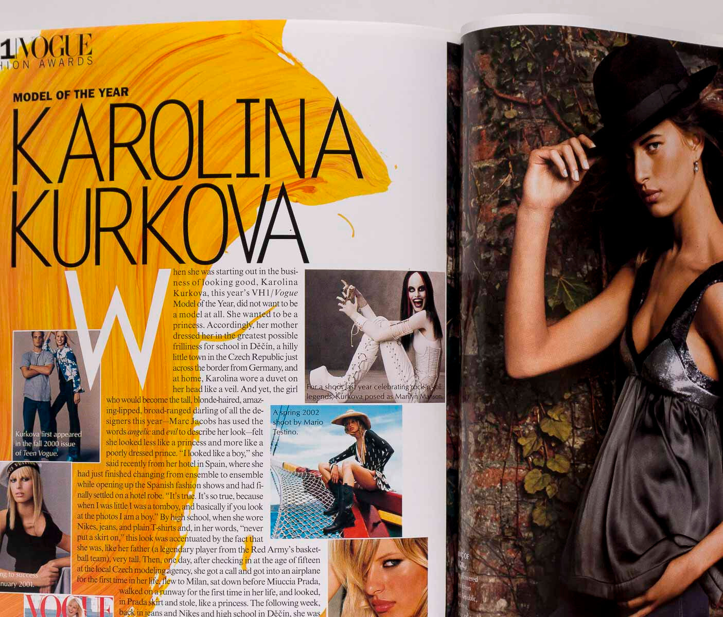 RENEE ZELLWEGER Catherine Zeta-Jones VOGUE magazine November 2002 Luhrmann VH1