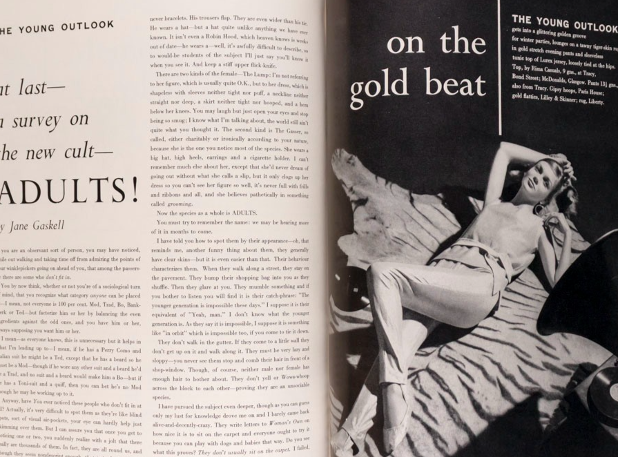 Maggi Eckardt JANE FONDA Gold HARPERS BAZAAR November 1960 Dior HULANICKI Avedon