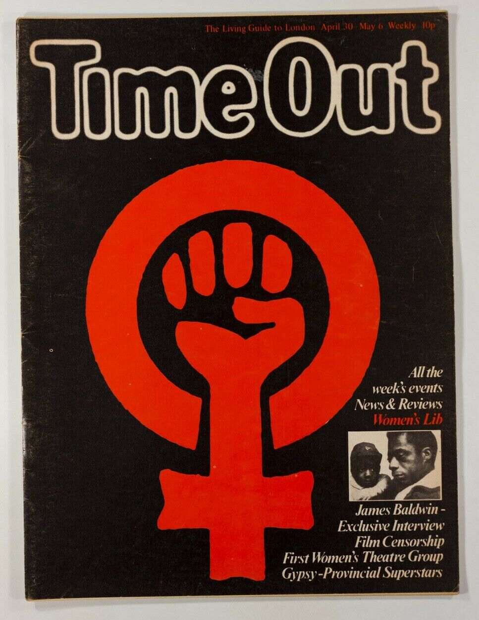 WOMEN'S LIBERATION James Baldwin GYPSY Theatre FILM Time Out London magazine UK