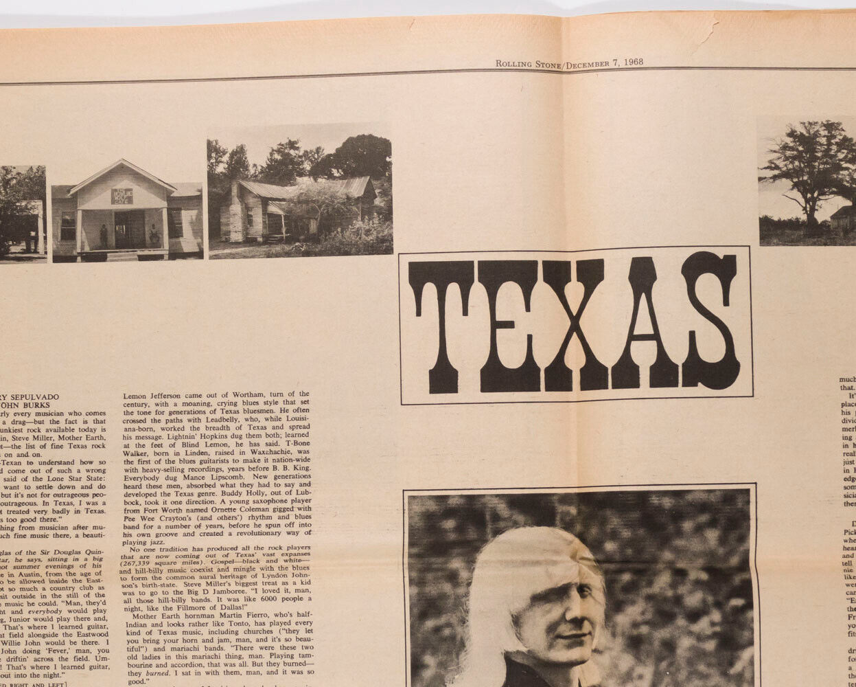 Johnny Winter JIMI HENDRIX Steppenwolf JOAN BAEZ Beatles ROLLING STONE magazine
