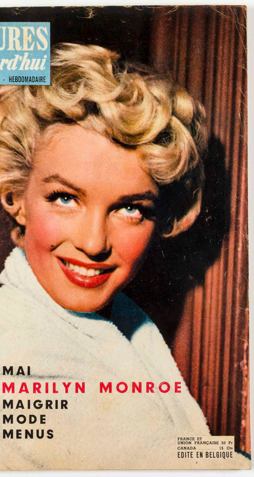 MARILYN MONROE Arthur Miller RARE Belgium LECTURES d'Aujourd'hui magazine 1950's