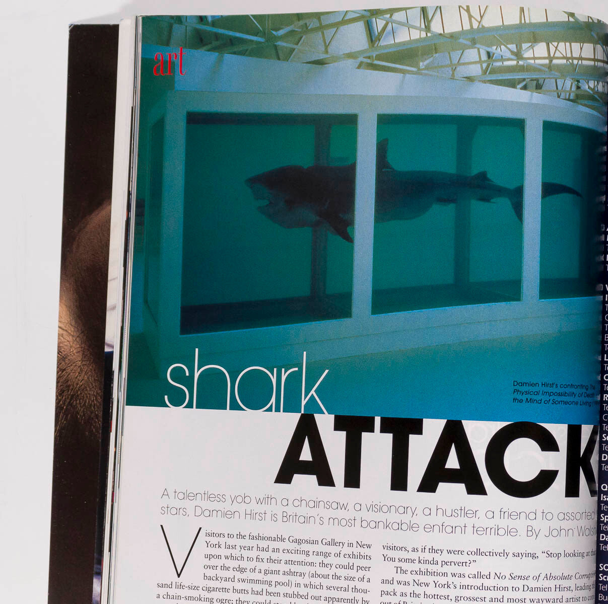 Kylie Bax DAMIEN HIRST Lachlan Murdoch VOGUE AUSTRALIA August 1997 Stiletto VTG