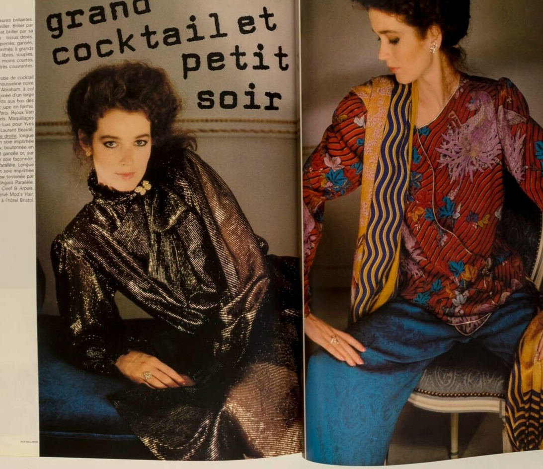 ANDREA MALKIEWICZ Cannes HELMUT NEWTON Horst CYRIELLE CLAIRE Kenzo PARIS VOGUE