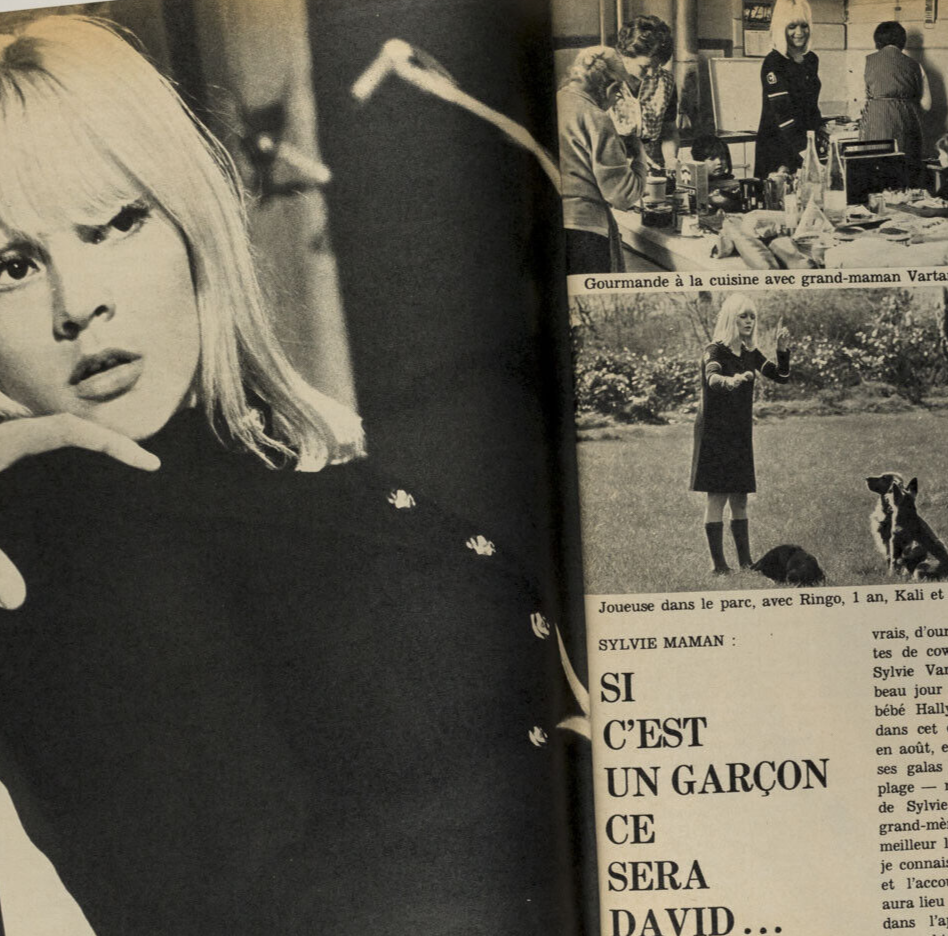 Swimwear MICHELE MERCIER Morocco SYLVIE VARTAN Anouk Aimee  FRENCH ELLE magazine