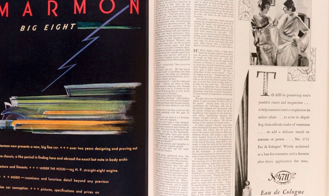 Erte BARON DE MAYER Lanvin HARPERS BAZAAR December 1929 Marmon ALEC WAUGH Worth