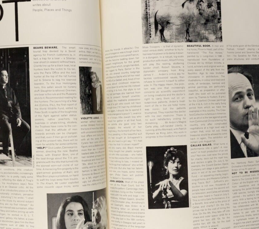 Jill Kennington FONTEYN Antoinette Sibley PRINCESS AGA KHAN Harpers UK July 1965