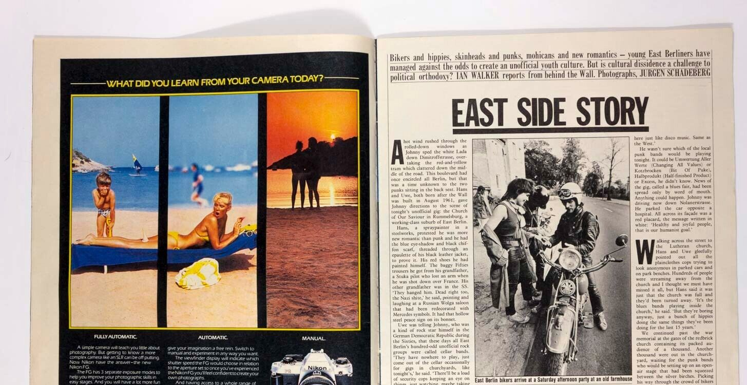 PUNK East German NEW ROMANTIC Observer magazine August 1983 Dick Francis THE WI