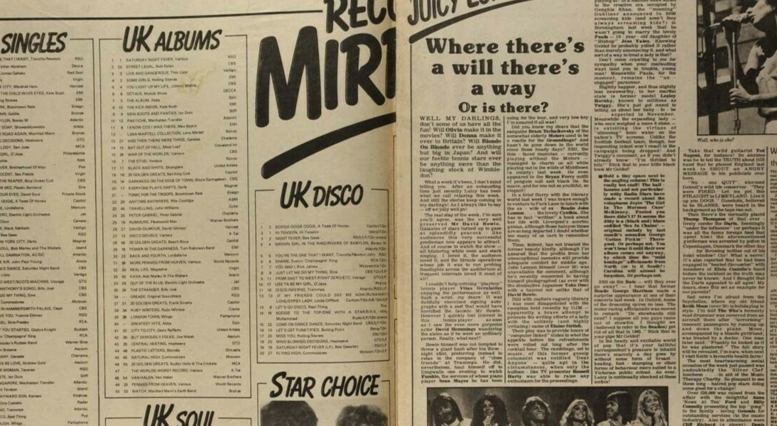 Kate Bush SEX PISTORLS The Clash RECORD MIRROR July 8 1978 Child IGGY POP Disco