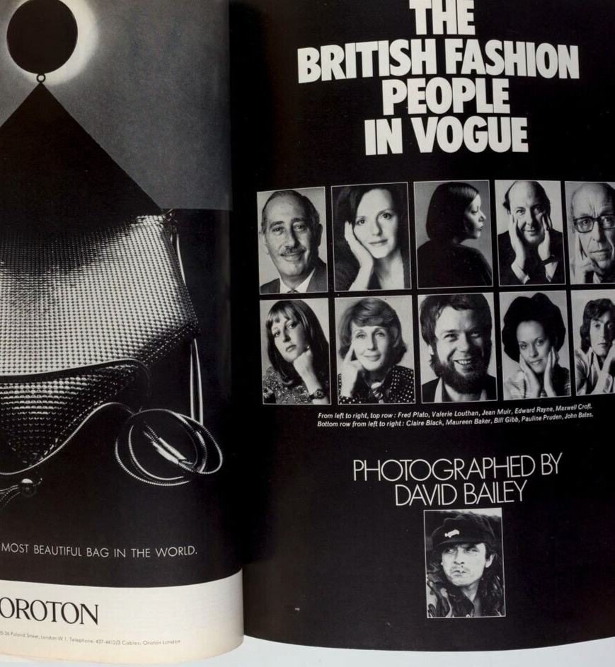 Sue Baloo JEAN MUIR Dior menswear VOGUE September 15 1972 Jan Ward BILL GIBB vtg