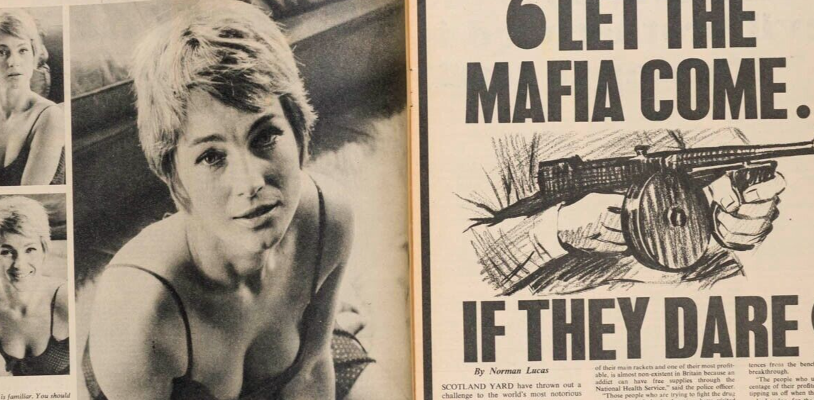TWIGGY Justin De Villeneuve SHIRLEY ANNE FIELD Titbits magazine COPPOLA Mafia UK