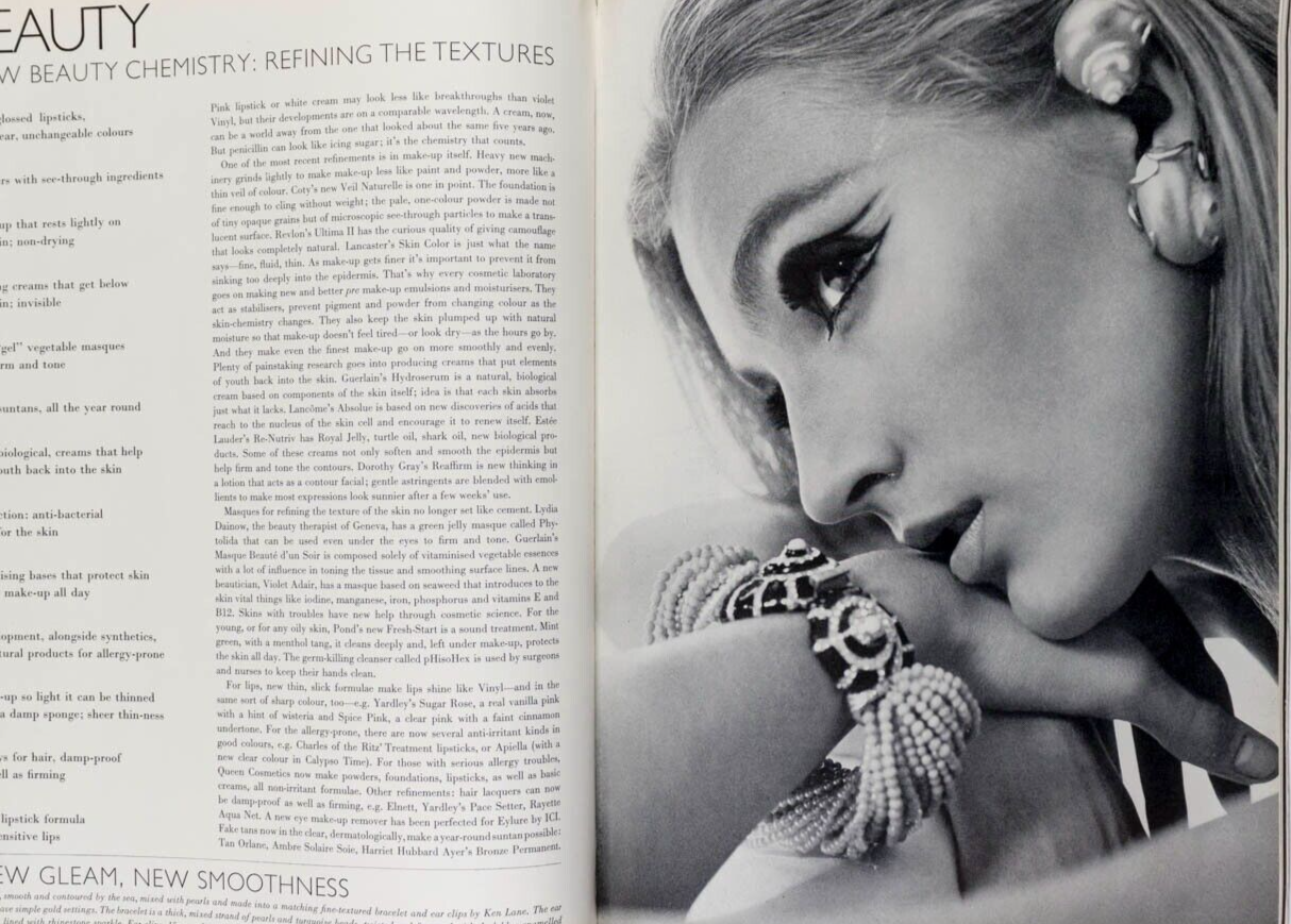 Veruschka JEAN SHRIMPTON Sonia Delaunay VOGUE February 1966 DUFFY Guy Bourdin UK