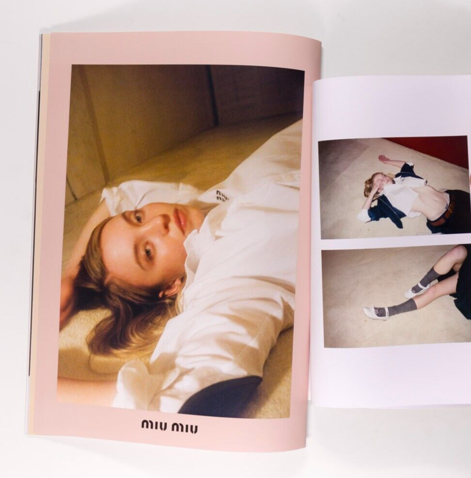 Sydney Sweeney TYRONE LEBON Lotta Volkova MIU MIU catalog LOOKBOOK zine AW 2022