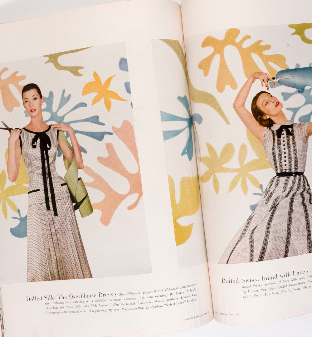 RICHARD AVEDON Suzy Parker LOUISE DAHL-WOLFE Harper's Bazaar 1955 May OLDSMOBILE