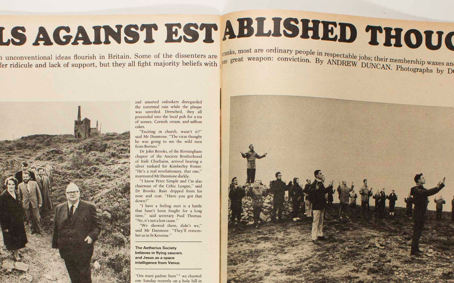 DON McCULLIN Jenny Boyd STONEHENGE Anthony Haworth 1960's Telegraph magazine VTG