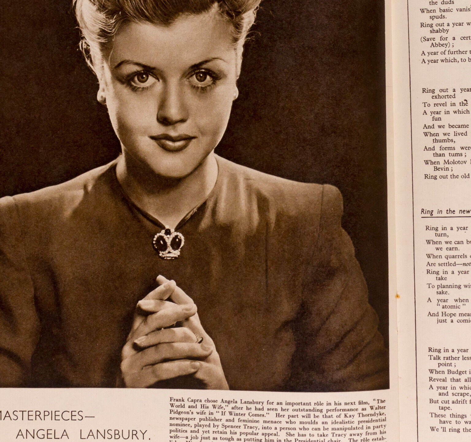 VIVIEN LEIGH Angela Lansbury BARBARA ANN SCOTT The Sketch Dec 1947 Celia Johnson