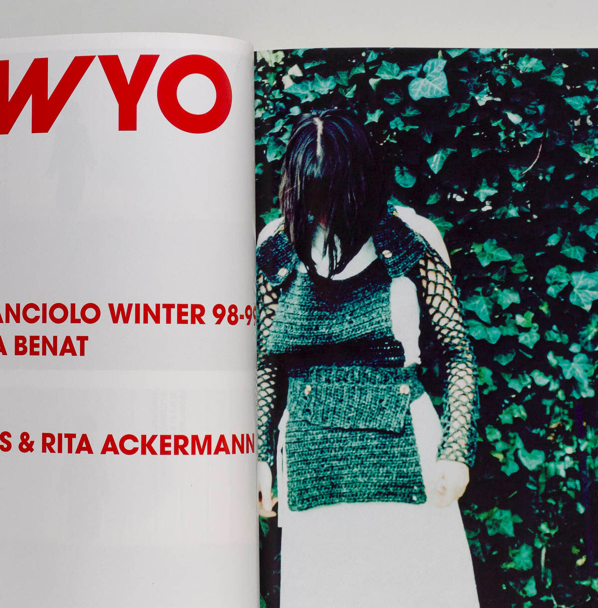 Comme des Garcons JUERGEN TELLER Margiela FASHON Purple magazine # 2 Winter 1998