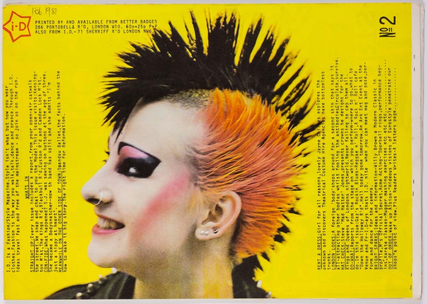 BOY GEORGE Spandau Ballet PUNK Pamela Rooke FASHION Stephen Jones i-D MAGAZINE 2