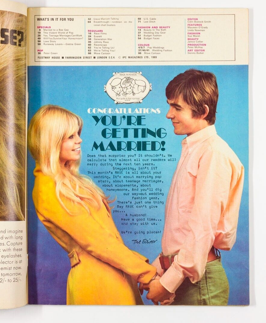 PETER GREEN Barry Robin Gibb STEVE MARRIOT Mouche KENNY EVERETT Rave magazine UK