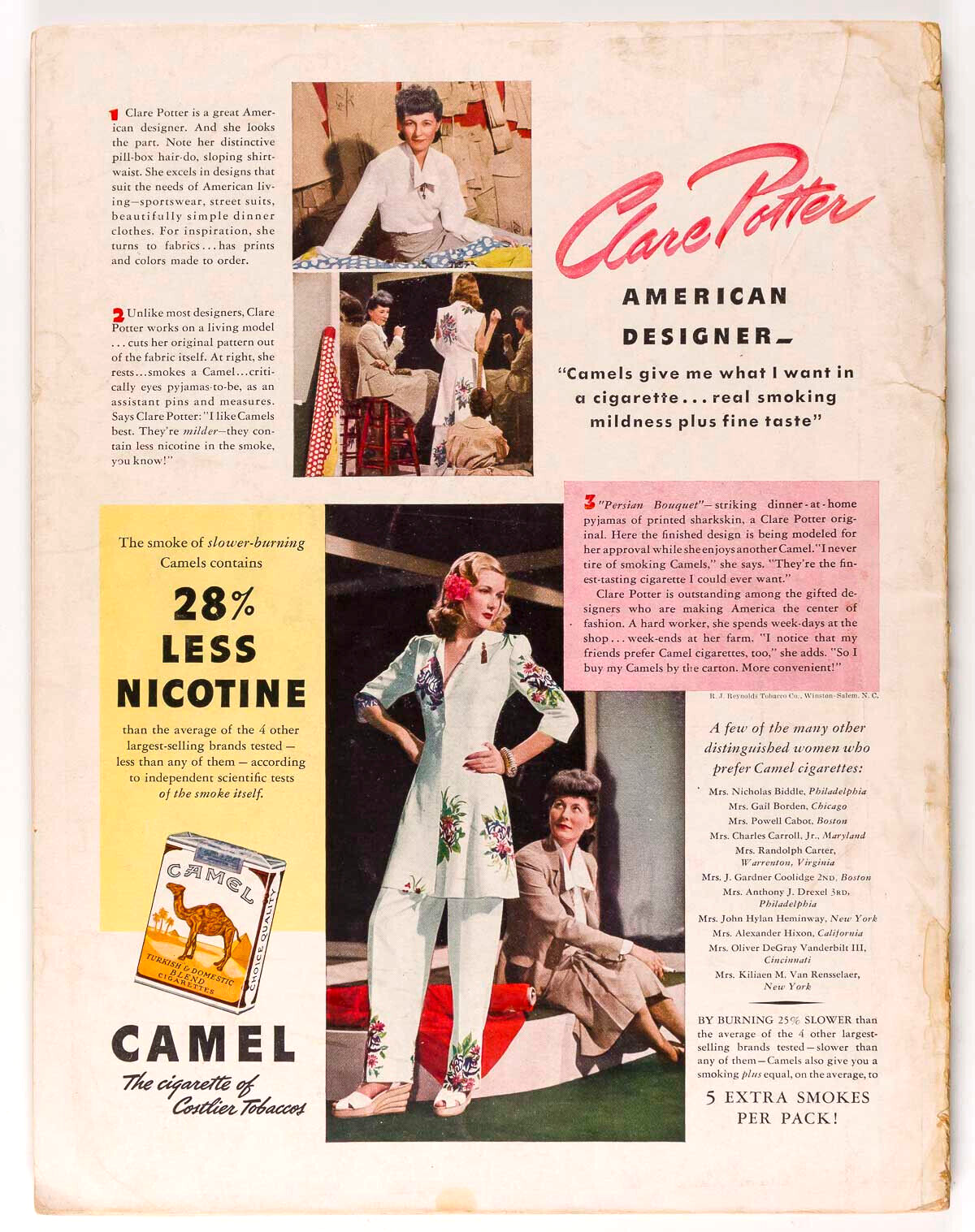 BETTY MCLAUCHLEN Horst DIANA COOPER Vogue 1941 Sept WW2 PROPAGANDA Carl Erickson