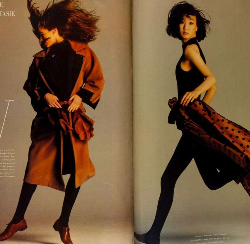 MATS GUSTAFSON silk paisley chiffon taffeta brocade VOGUE ITALIA fabric supp VTG