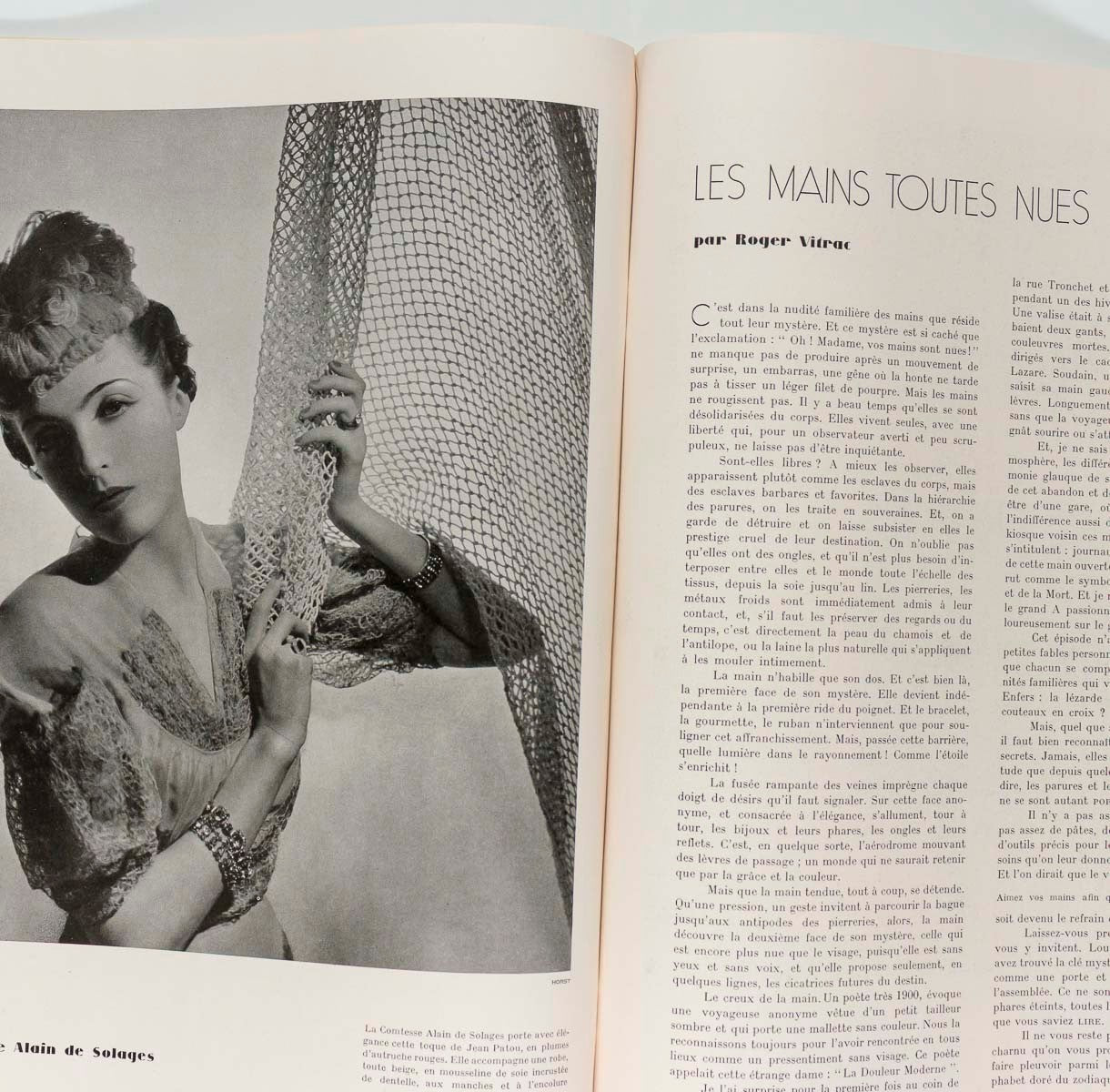 MARCEL VERTES Christian Berard CECIL BEATON Paris Vogue May 1935 Horst VIONNET