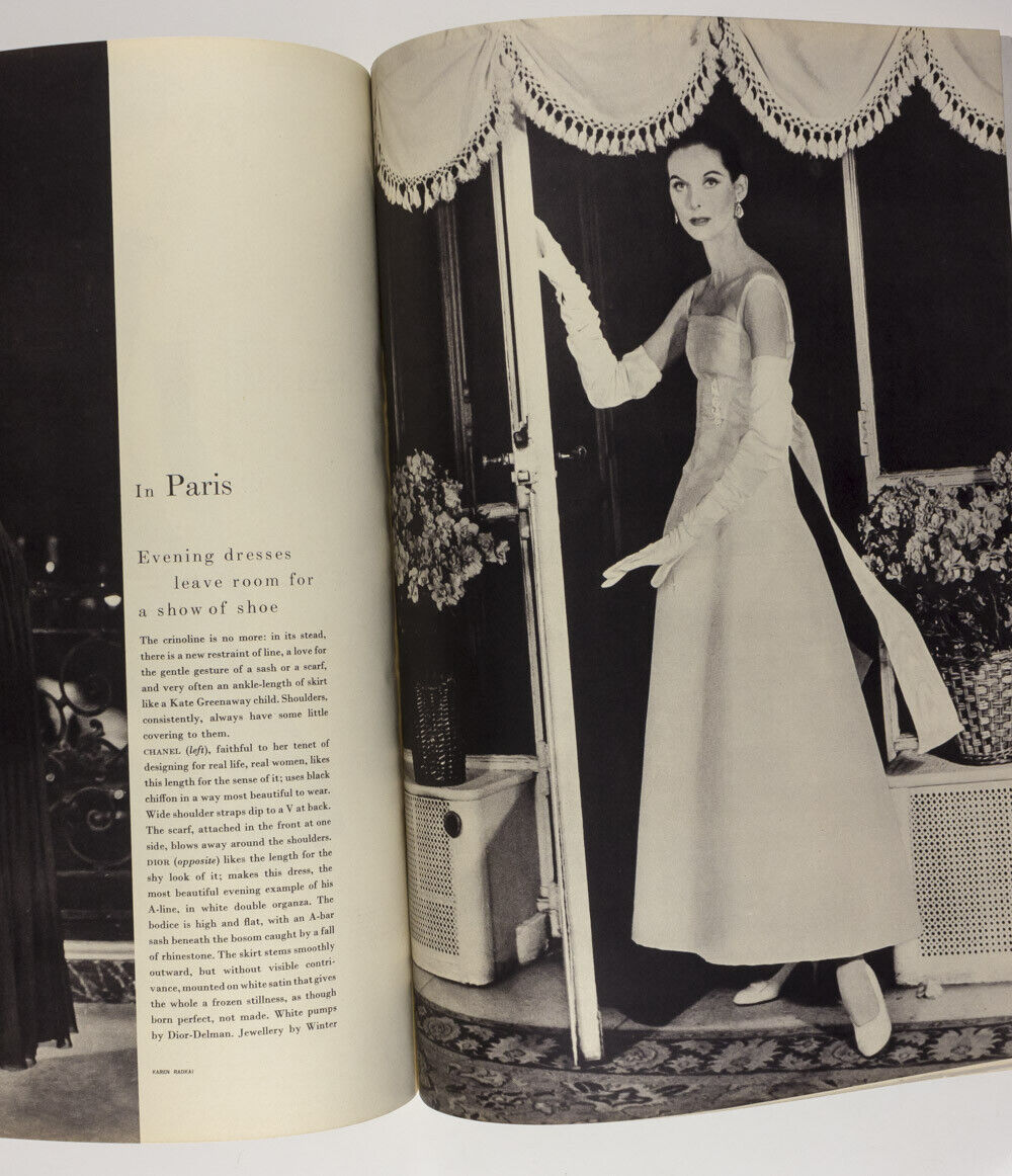 RENE GRUAU Norman Parkinson RICHARD BURTON Joan Greenwood DIOR Vogue March 1955