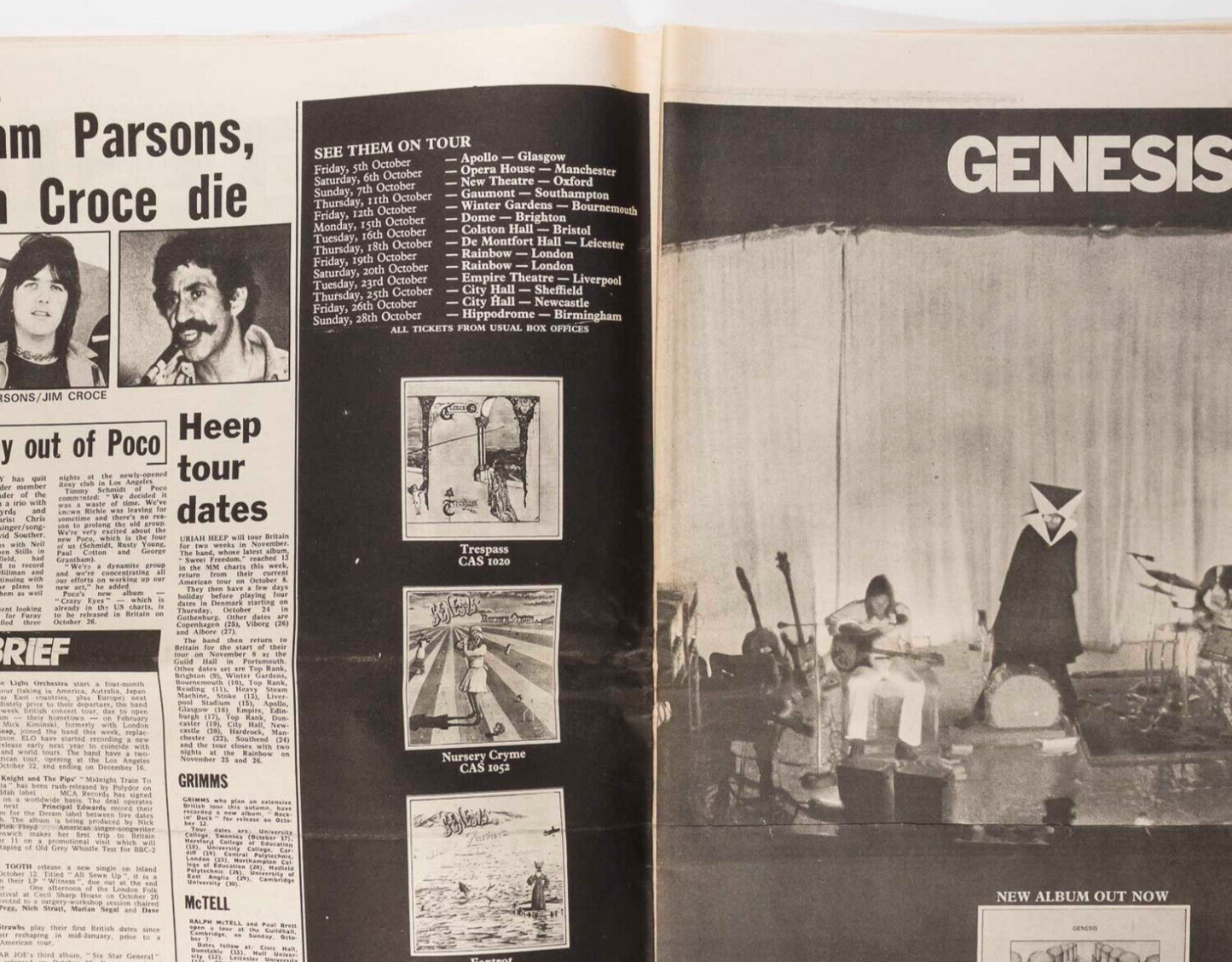 DAVID BOWIE Kansai Yamamoto ALICE COOPER Melody Maker September 1973 ART BLAKEY